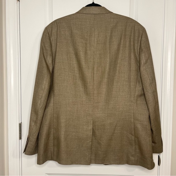 Lauren Ralph Lauren Men's Blazer Jacket Linen Blend Tan Brown Size 46R - Picture 5 of 16